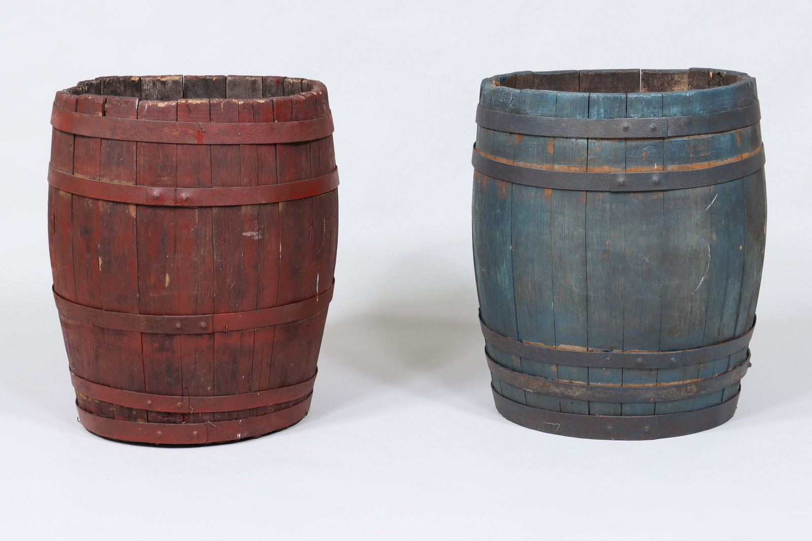Pair of French Wine Harvest Barrels (1 of 5)