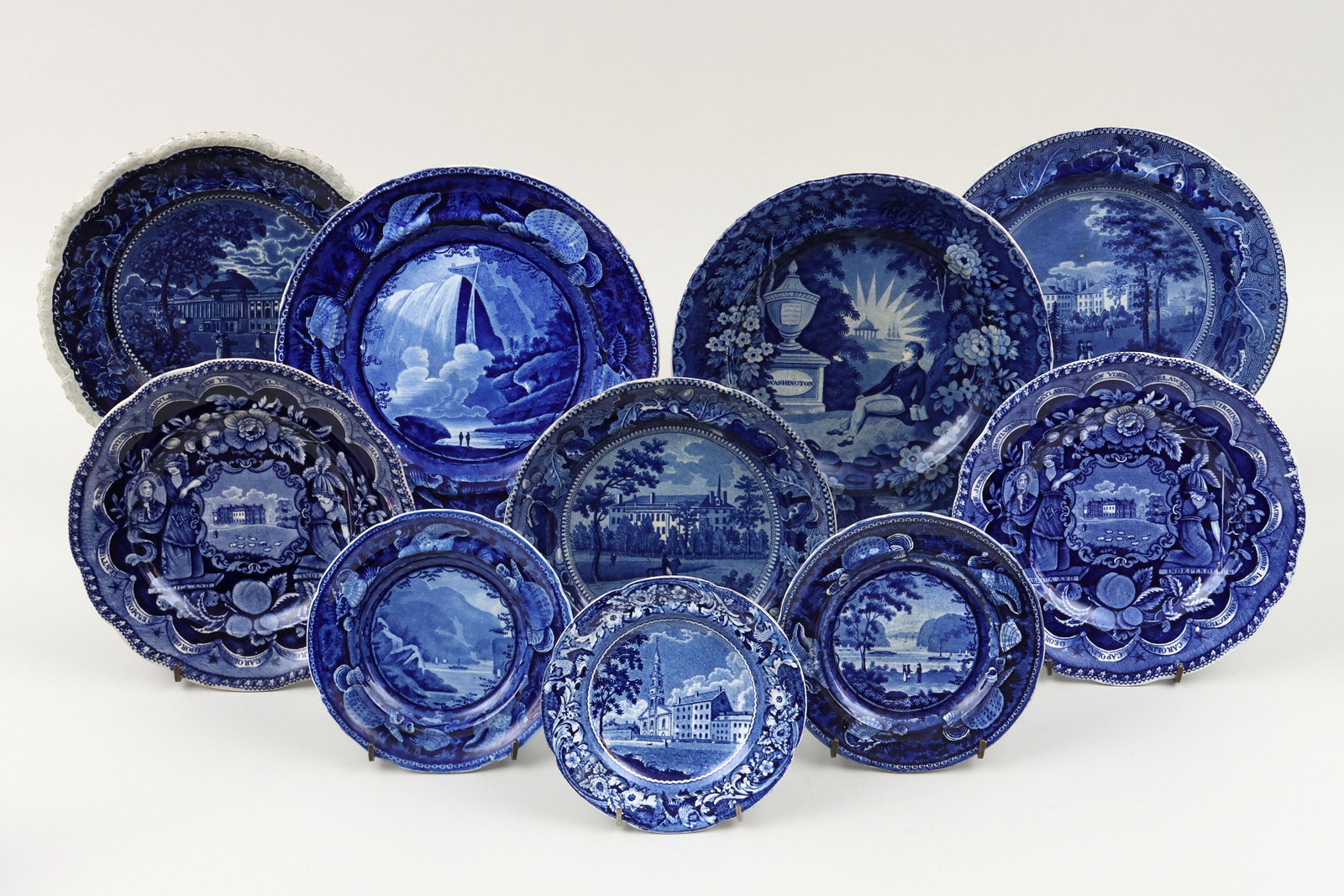 Staffordshire Transferware Historical Plates (1 of 20)