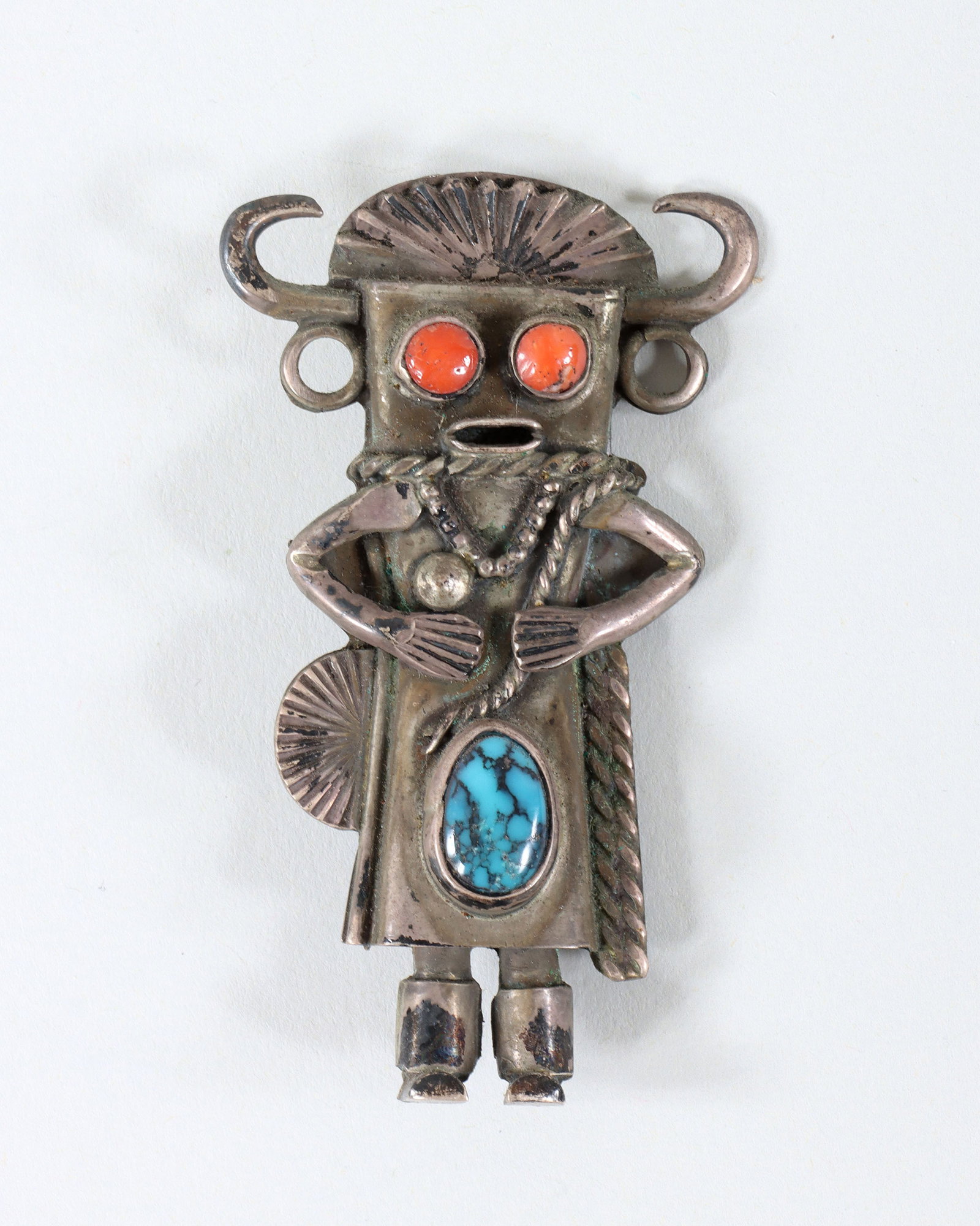 Native American Figural Silver Jewelry - 14