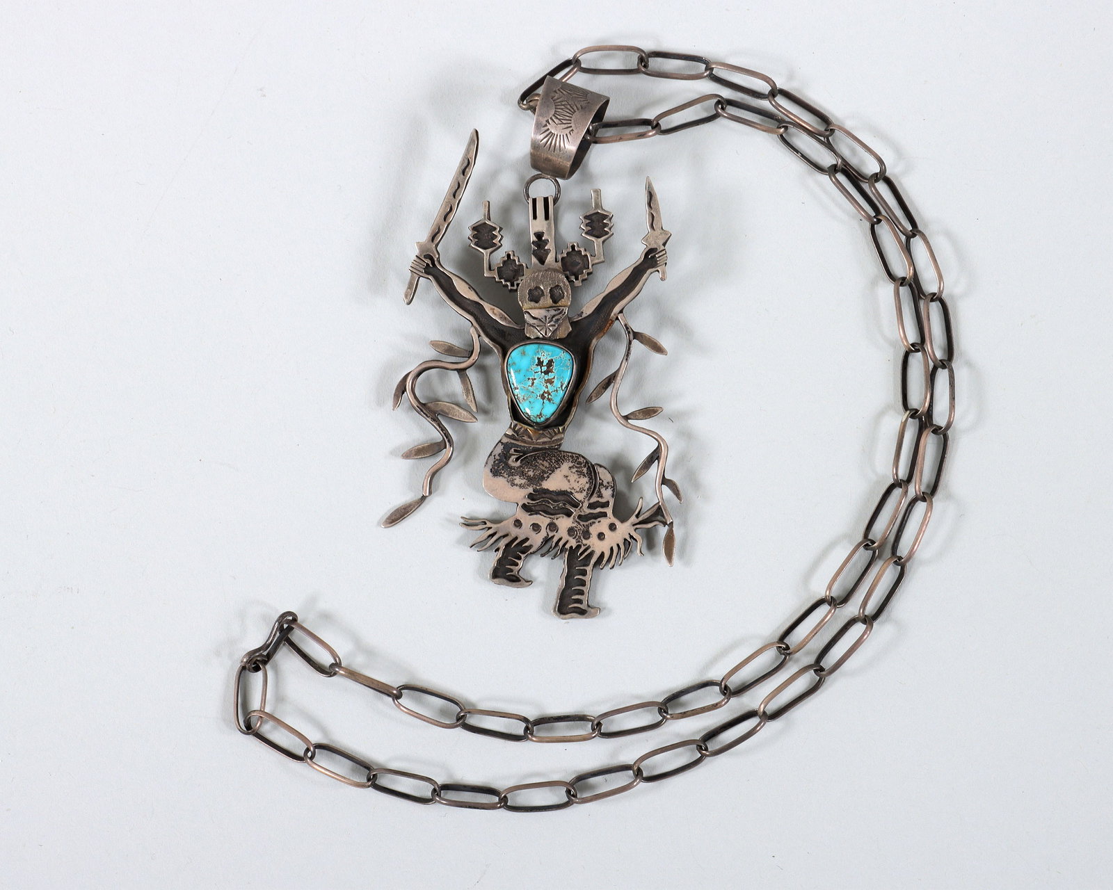 Native American Figural Silver Jewelry - 17