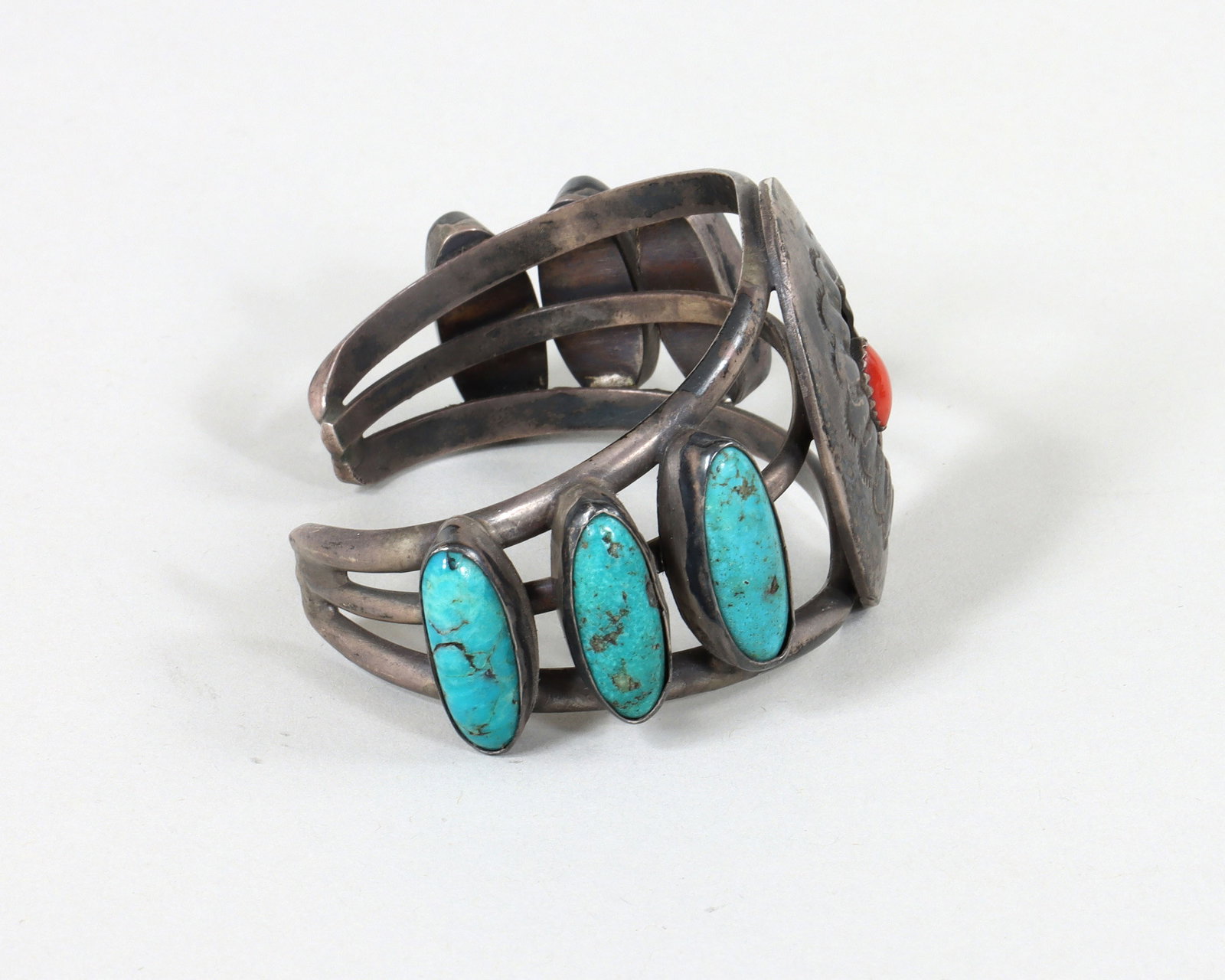 Native American Silver Bracelets - 3
