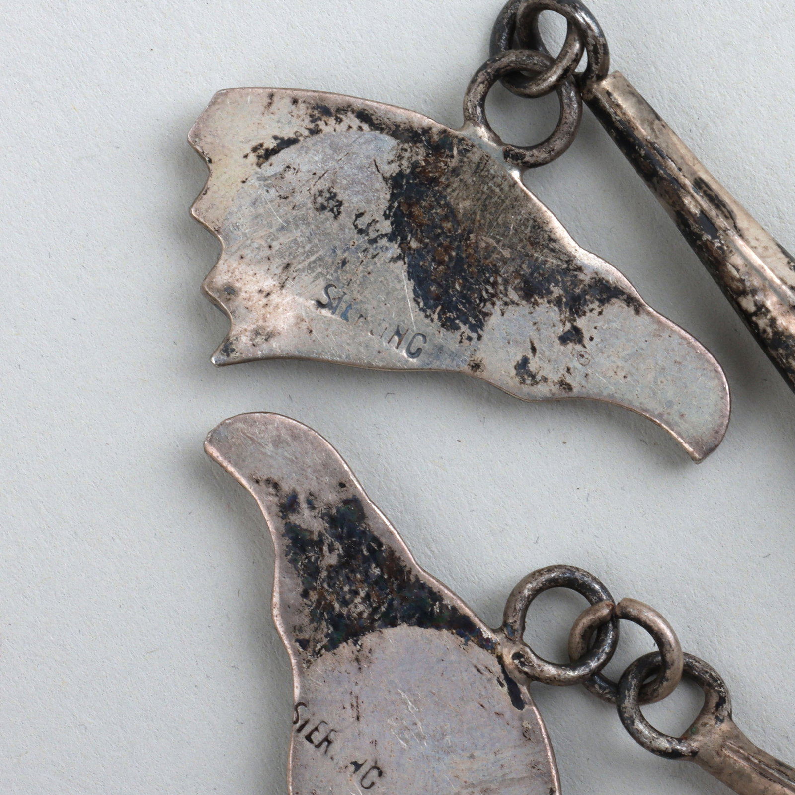 Native American Mosaic Inlay Silver Bolo Ties - 8