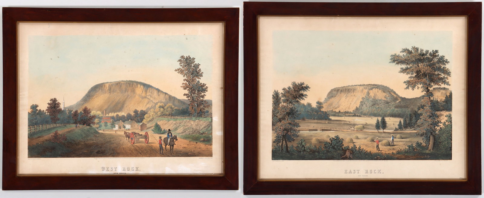 Pair of New Haven, CT Views, 1853 (1 of 19)