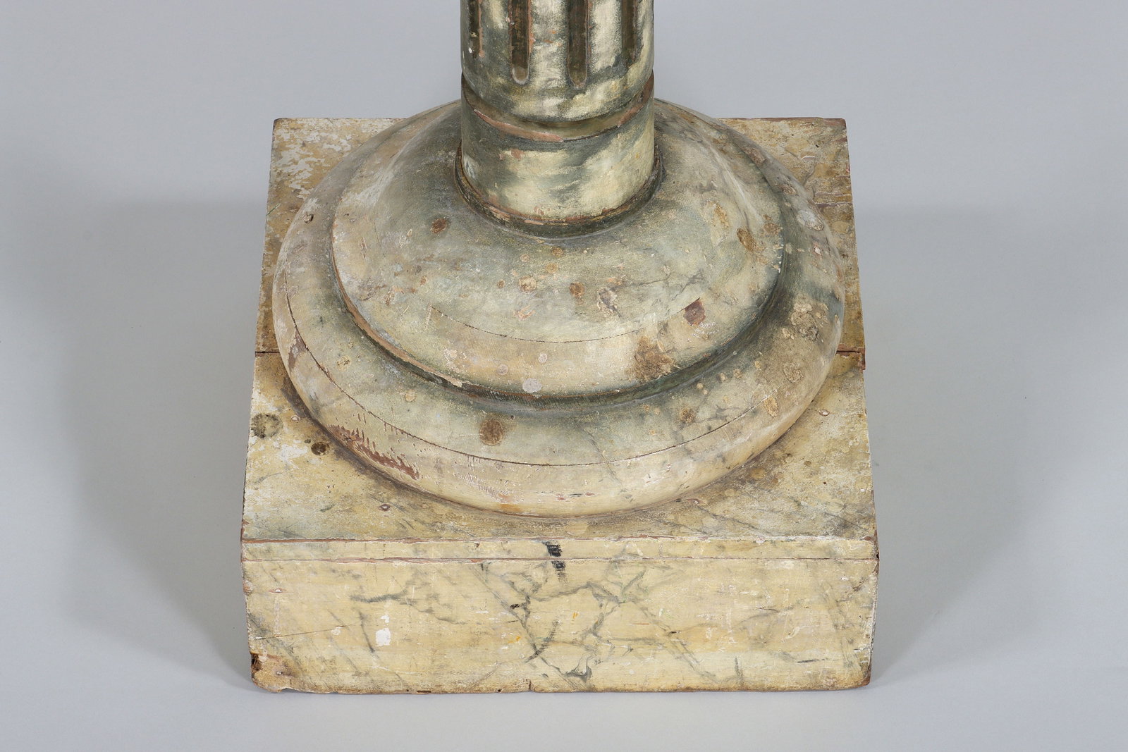 Painted Fluted Wood Pedestal - 3