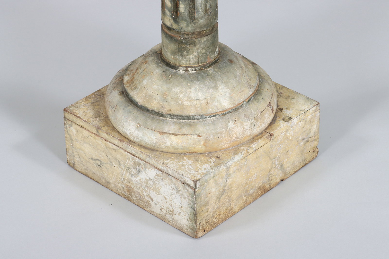 Painted Fluted Wood Pedestal - 4