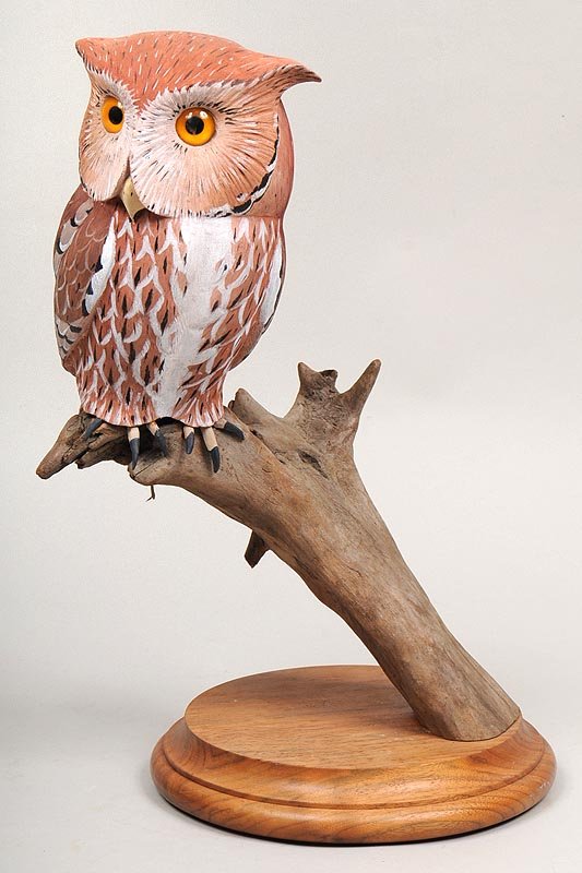Jeff Muhs (son of Captain Fred Muhs, Hampton Bays): Jeff Muhs (son of Captain Fred Muhs, Hampton Bays, Long Island), ''Screech Owl,'' 1991; excellent condition.