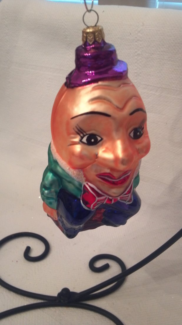 RARE Christopher Radko Ornament "Eggbert": RARE RETIRED Eggbert Humpty Dumpty. Christopher Radko ornaments are designed by a team of artists and craftsmen using Renaissance-era glass blowing, molding, silver lining, hand painting and finishing