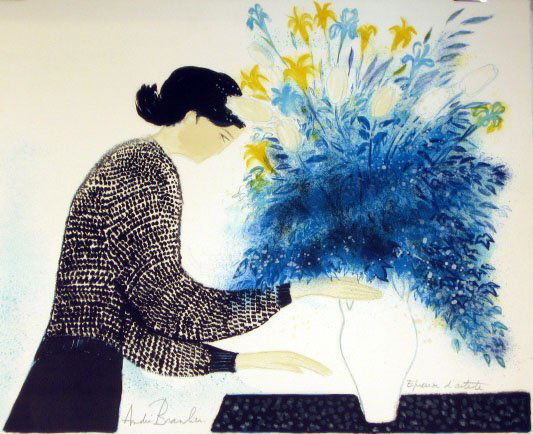 Andre Brasilier Lithograph Pencil Signed & Number: ARTIST: Andre Brasilier TITLE: Grand Bouquet du Malin DATE: 1981 MEDIUM: Lithograph SIGNED: Pencil Signed - Lower Right