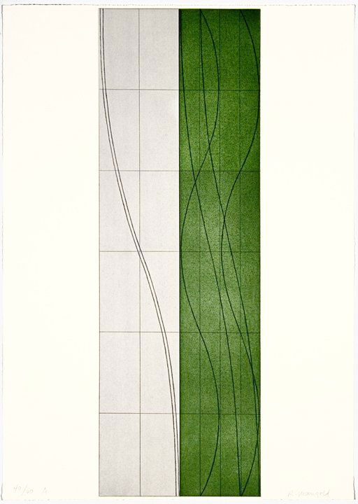 Robert Mangold Etching Aquatint Signed & Numbered: ARTIST - Robert Mangold TITLE - Double Column A DATE - 2006 MEDIUM - Soft gr