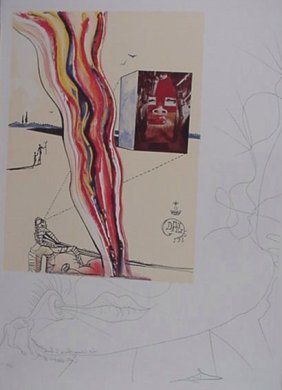 Dali Liquid & Gaseous Television Signed & Numbere