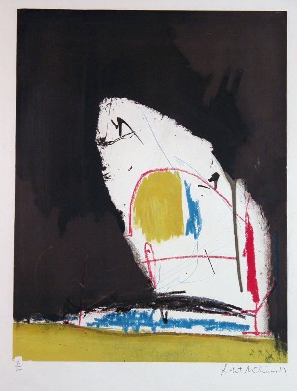 Robert Motherwell Silkcreen Pencil Signed & Numbe