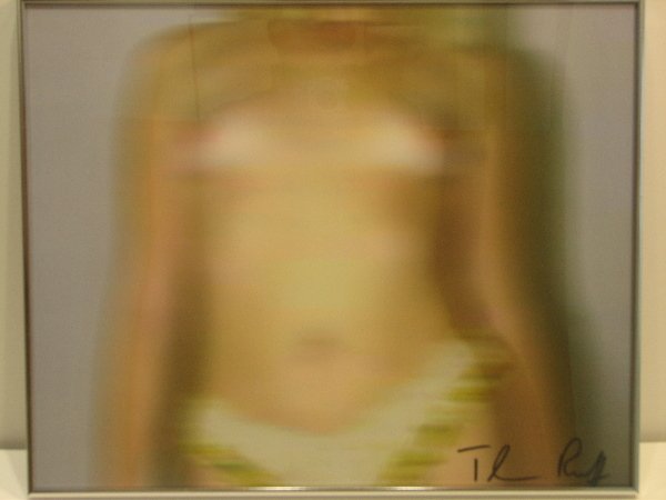 Thomas Ruff Nude Ink Signed: ARTIST - Thomas Ruff TITLE - Nude MEDIUM - Chromogenic Color Print on aluminum SIGNED - Ink Signed on Bottom Right DIMENSIONS - 18 3/4 X 23 in. CONDITION - Image is in excellent condition, edges have