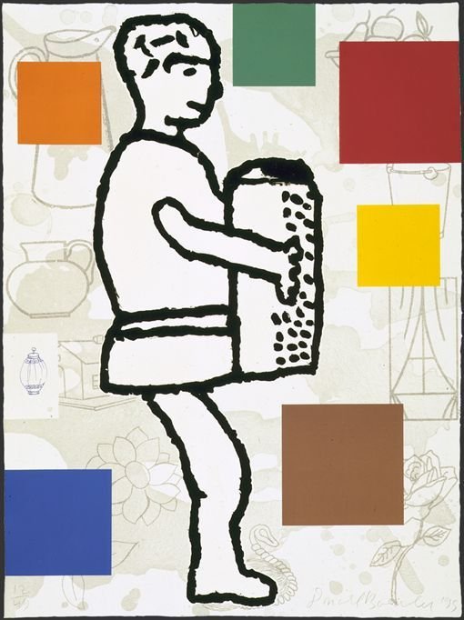 Donald Baechler Lithograph Signed & Numbered