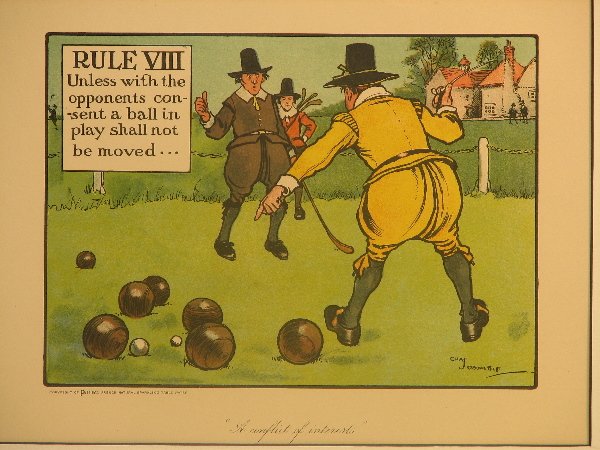 Charles Crombie Golf Lithograph Circa 1905