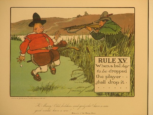 Charles Crombie Golf Lithograph Circa 1905