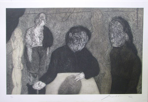 Jose Luis Cuevas Etching 35 X 52" Signed & Number