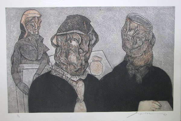 Jose Luis Cuevas Etching 35 X 52" Signed & Number
