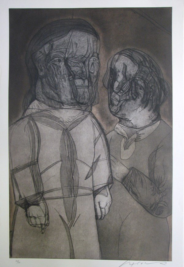 Jose Luis Cuevas Etching 35 X 52" Signed & Number