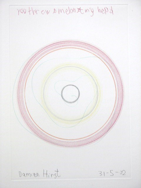 Damien Hirst Spin Etching Aquatint Pencil Signed