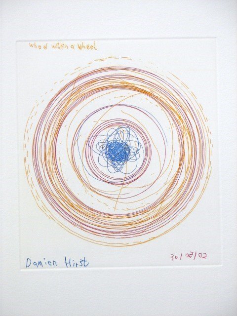 Damien Hirst Spin Etching Aquatint Pencil Signed