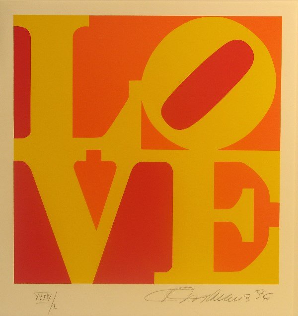 Robert Indiana LOVE Silk Screen Signed & Numbered