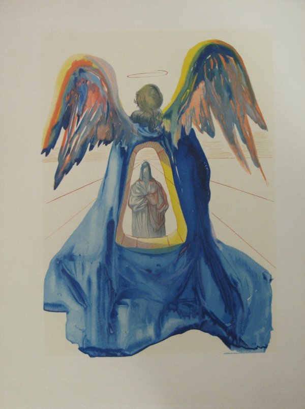 Salvador Dali Divine Comedy Woodblock Signed