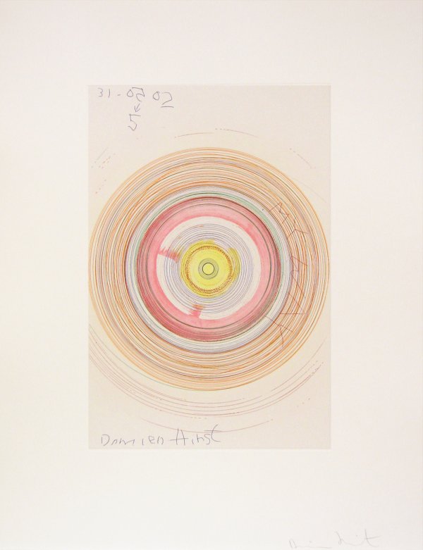 Damien Hirst Spin Etching Aquatint Pencil Signed