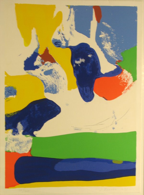 James Brooks Abstract Serigraph Pencil Signed & N: ^t ARTIST - James Brooks TITLE - Untitled