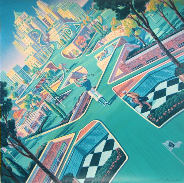 Michael Young Golf Serigraph Pencil Signed & Numb: ^t ARTIST - Michael Young TITLE - Golf