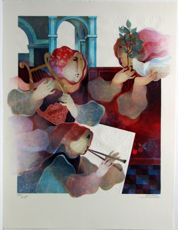 Alvar Embossed Lithograph Pencil Signed & Numbered