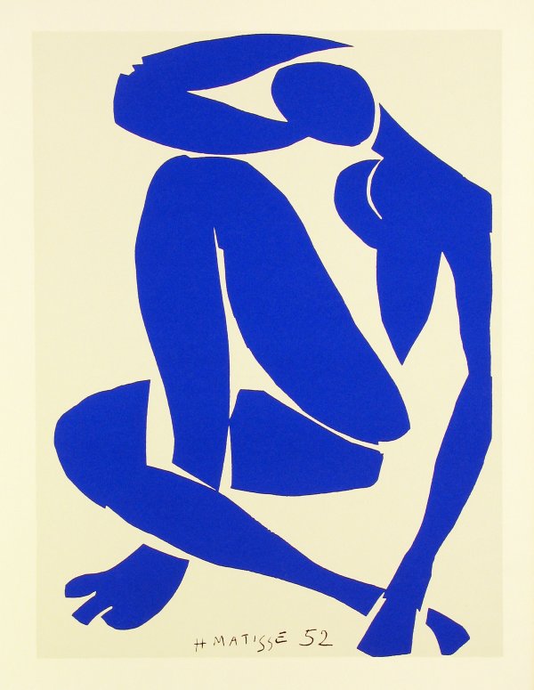 Henri Matisse Serigraph "Blue Nude II": ARTIST - Henri Matisse TITLE - Blue Nude II