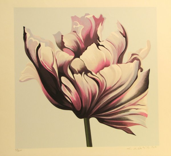 Lowell Nesbitt Lithograph Pencil Signed & Numbered: ARTIST - Lowell Nesbitt TITLE - Parrot Tulip