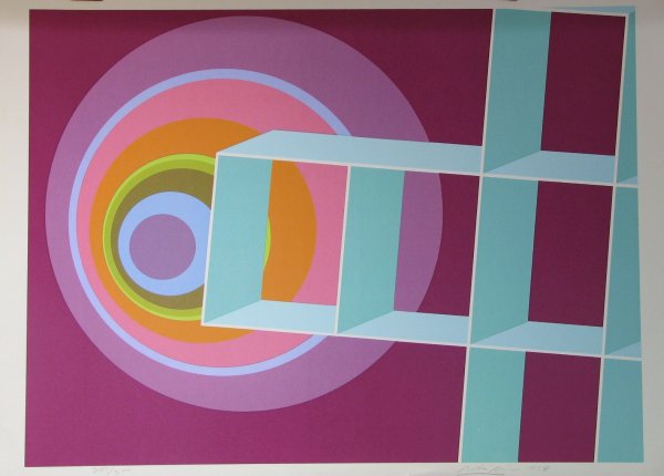 Rita Simon Lithograph Pencil Signed & Numbered Big: ARTIST - Rita Simon TITLE - Untitled