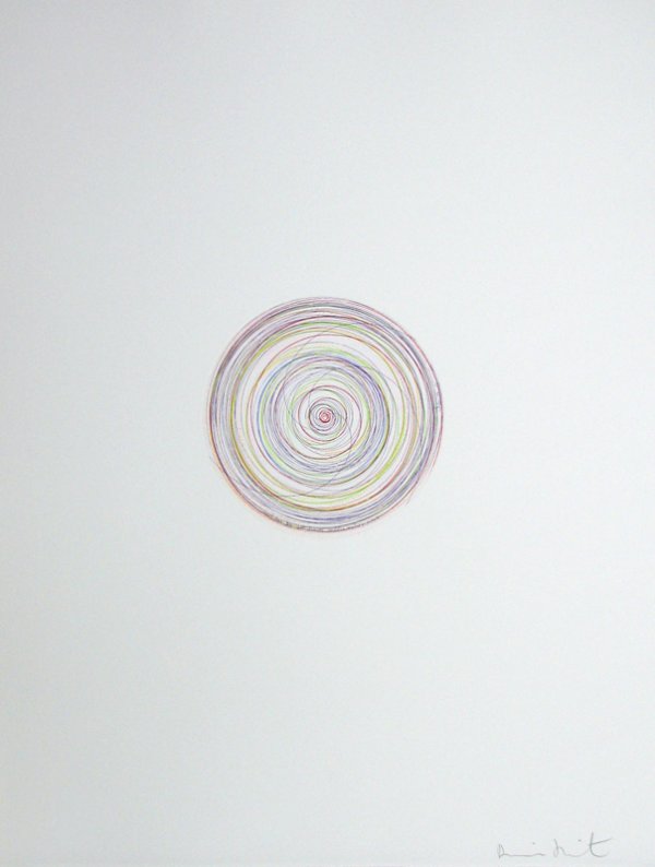 Damien Hirst Spin Etching Aquatint Pencil Signed: ARTIST - Damien Hirst TITLE - Tie a yellow Ribbon round the old oak tree (from the portfolio "In a Spin, vol. 1")