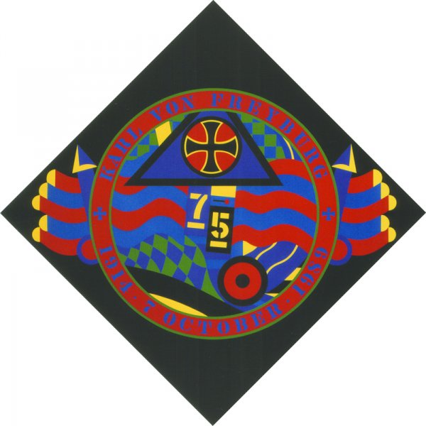 Robert Indiana The Hartley Elegies Pencil Signed: ARTIST - Robert Indiana TITLE - KVF VI