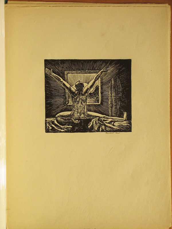 Rockwell Kent WPA Lithograph Pencil Signed Editio: ARTIST - Rockwell Kent TITLE - Get Up