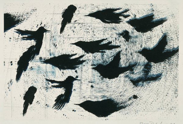 Ross Bleckner Screenprint Pencil Signed & Nujmber: ARTIST - Ross Bleckner TITLE - School