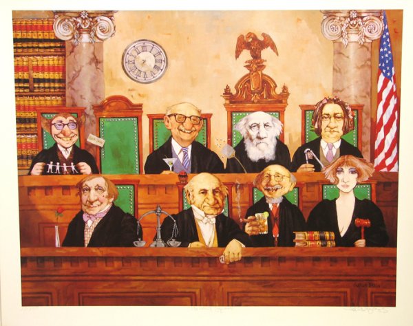 Charles Bragg Supreme Court Judges Signed & Numbe: ARTIST - Charles Bragg TITLE - The Supreme Court