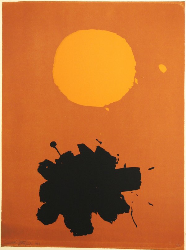 Adolph Gottlieb 1967 Screenprint Signed & Numbere: ARTIST - Adolph Gottlieb TITLE - Expanding