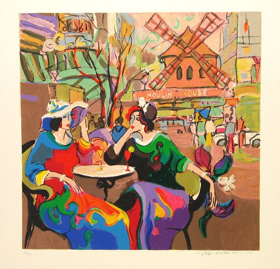 Issac Maimon Serigraph Pencil Signed & Numbered: ARTIST - Isaac Maimon TITLE - Paris