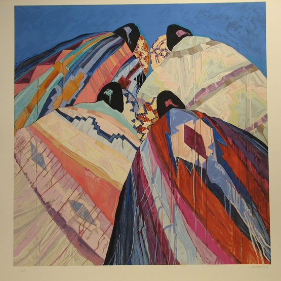Delona Roberts Pencil Signed & Numbered South Wes: ARTIST - Delona Roberts TITLE - Bright Blankets