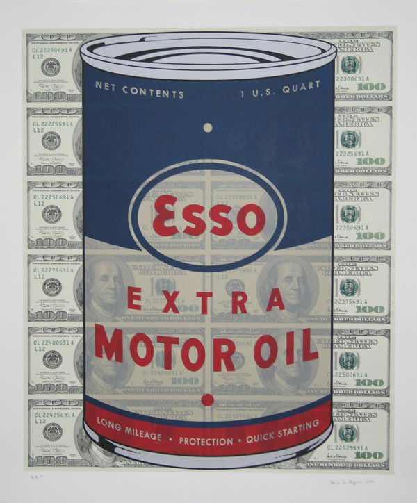 Steven Gagnon Esso Oil Can Pencil Signed & Number: ARTIST - Steven Gagnon TITLE - Esso Oil Can