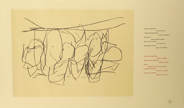 Robert Motherwell Lithograph Pencil Signed & Numb: ARTIST - Robert Motherwell TITLE - Mexico City Personages II