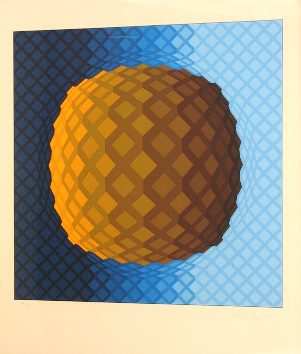 Victor Vasarely Serigraph Pencil Signed & Numbere: ARTIST: Victor Vasarely TITLE: Koskokta