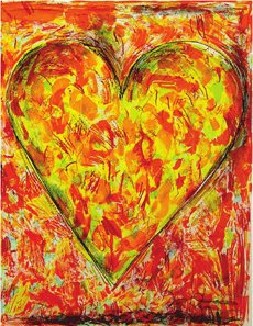 Jim Dine Heart Lithograph Pencil Signed & Numbere: ARTIST - Jim Dine TITLE - Sunflower Heart