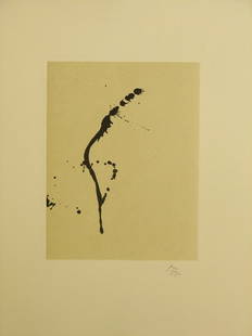 Robert Motherwell Lithograph Pencil Signed & Numb: ARTIST - Robert Motherwell TITLE - A Throw of the Dice