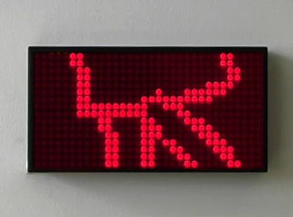 Julian Opie Kinetic LED Display of Walking Woman: ARTIST - Julian Opie TITLE - Walk