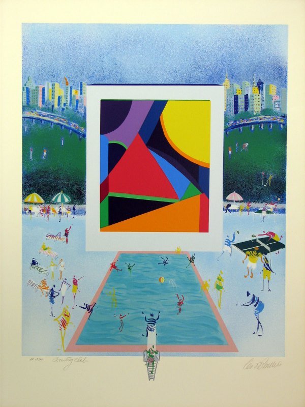 Leo Posillico Serigraph Pencil Signed & Numbered: ARTIST - Leo Posillico TITLE - Country Club