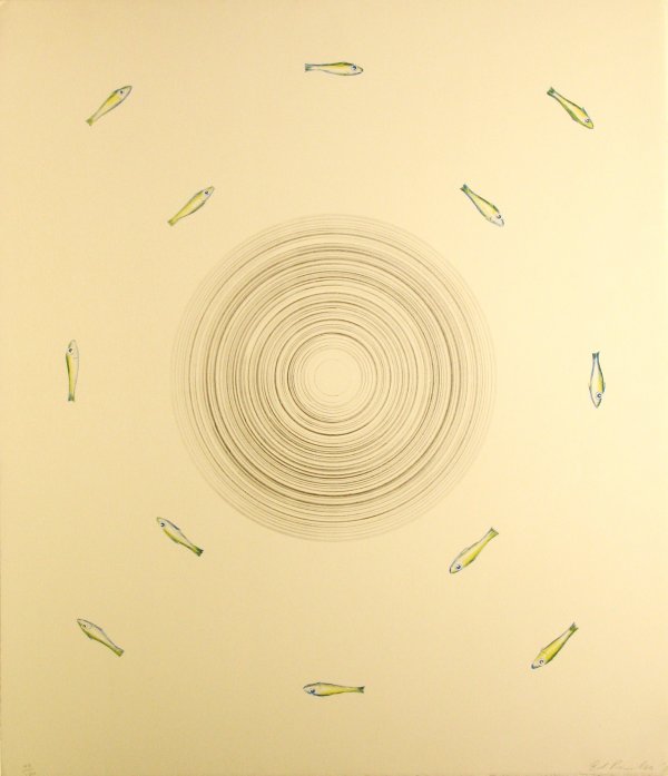 Edward Ruscha Pencil Signed & Numbered: ARTIST - Edward Ruscha TITLE - Fan and it's Surroundings DATE - 1983 MEDIU