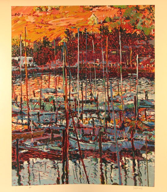 Marco Sassone Pencil Signed & Numbered: ARTIST - Mark Sassone TITLE - Chapel at Tiburon